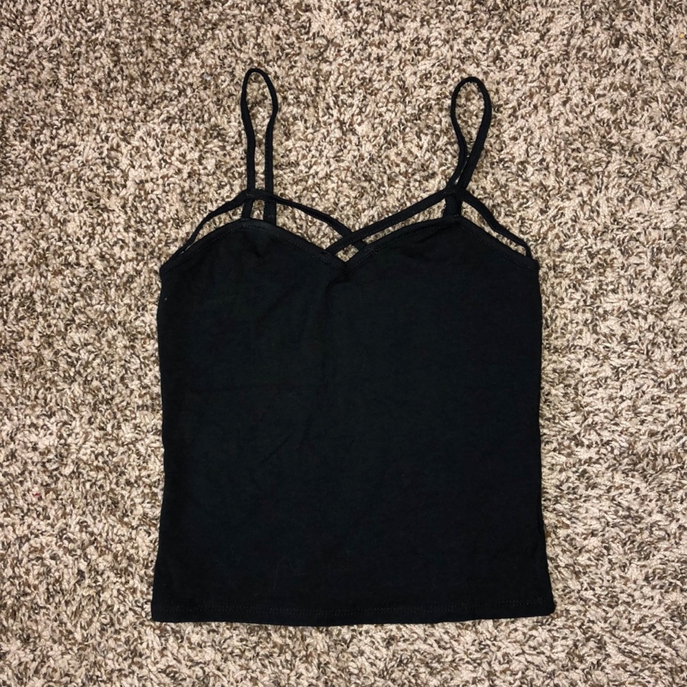 black tank top